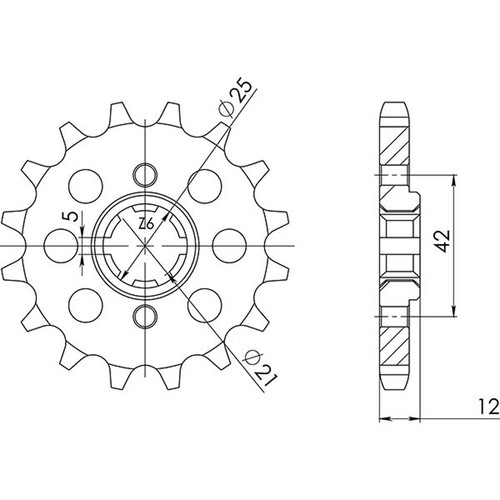 Sprocket pitch 530 - sprocket,