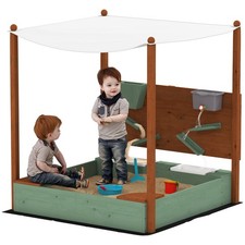 Outdoor Wooden Sandpit with