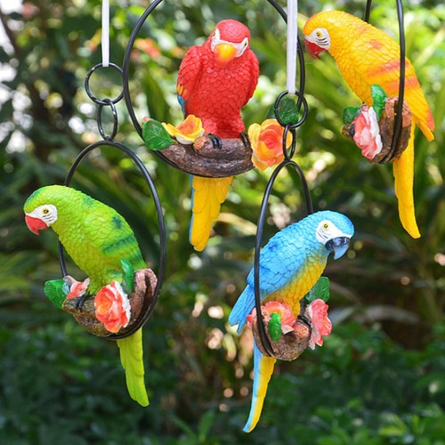 Creative resin parrot hang - creative, on