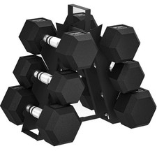 SPORTNOW Hex Dumbbell Set with