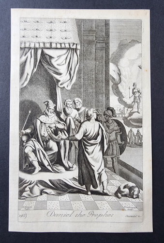 Antique 1690 print daniel - antique,