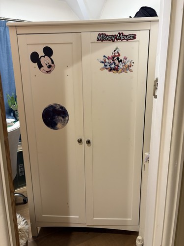 White nursery wardrobe - wardrobe, john