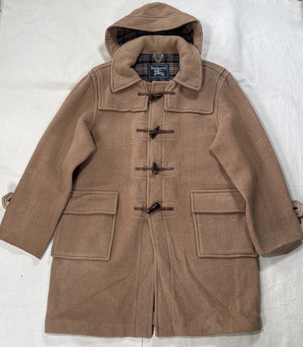 Vtg burberry 100 wool - 100%, duffle