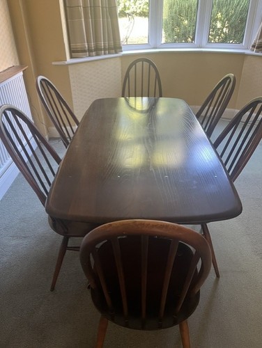 Vintage ercol dining table 6 - table, &