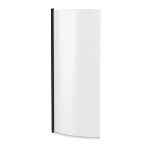 Black shape curved bath - curved,