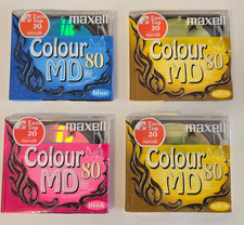 X 4 Blank Maxell Colour Mini