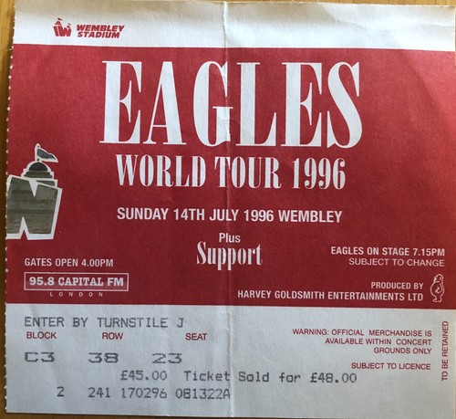 The eagles wembley london 1996 - wembley,
