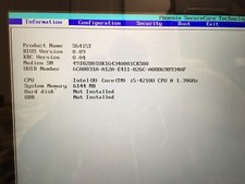 MEDION AKOYA S6415T (MD 98848) MOTHERBOARD Intel Core i5-4210U 8Gb RAM (O86)