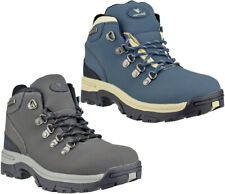 Ladies Walking Hiking Waterproof Leather Ankle High Lace Womens Boots Trainers
