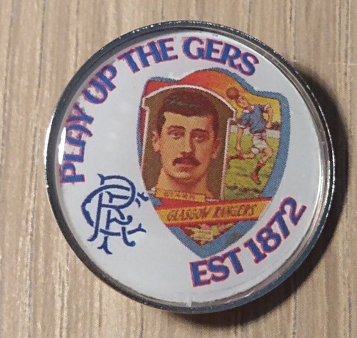 Retro glasgow rangers pin - glasgow,