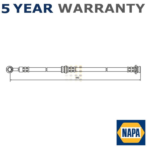 Napa front brake hose fits - front,