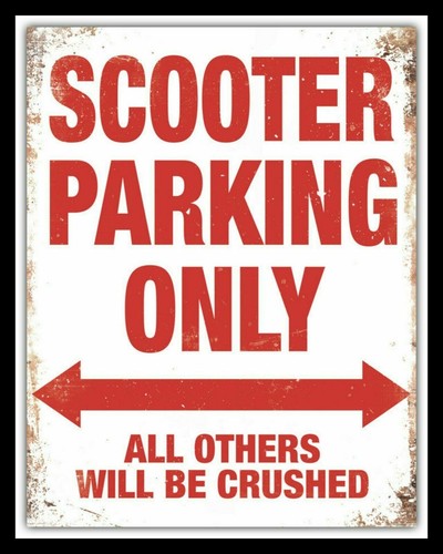 Scooter parking only vespa - only,