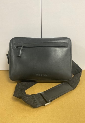 Prada zipped black bum - black, fanny