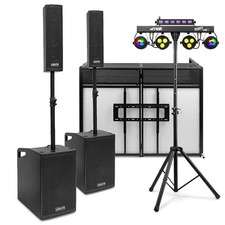 Mobile DJ Setup with Column