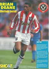 Brian Deane - SHEFFIELD UNITED - Signed A4 Original Magazine Picture