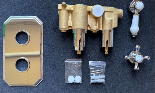 Twin concealed thermostatic - concealed,