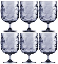 Wine Glass Set of 6, Unbreakable - Harmony Moon Blue - Marine Business