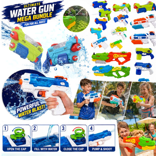 Kids transparent water guns - transparent,