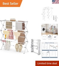 Drying Rack Clothing - 3 Tier