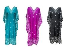  Free Size plus size Kaftan Holiday Dress Beach Cover up fits 16,18,20,22,24