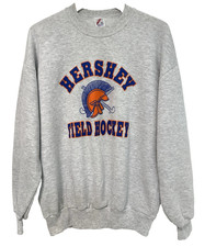 L/XL Vtg 90s Hershey High School Trojans Field Hockey Jerzees 50/50 Sweatshirt