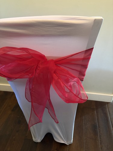 Organza wedding chair sashes - wedding,