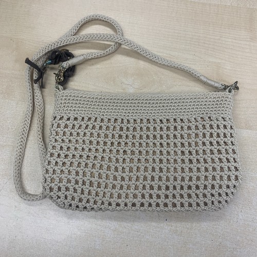 The sak crochet bag cream - the,