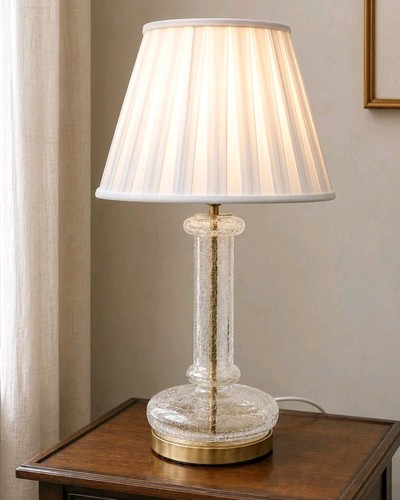 Table lamp crackle glass - glass, &