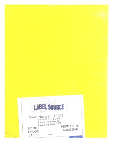 Brt yellow lsr - lsr, labels,