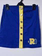 Riverdale Cheerleader Blue Yellow A Line Skirt Size S 8 - 10