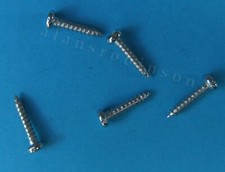 Silver track screws 00 / h0 track pins oo / ho gauge 8mm long self tappers