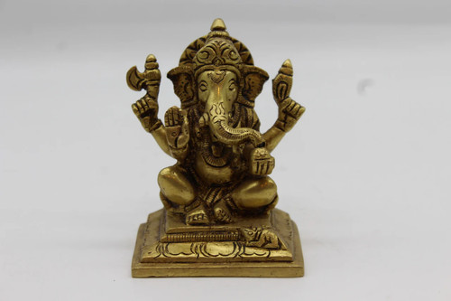 Ganpati murti brass ganesh - murti,