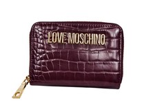 Love Moschino Burgundy Croc-Effect Purse – New Without Tags