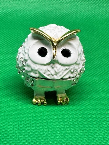 Baby owl bejewelled - baby, hinged
