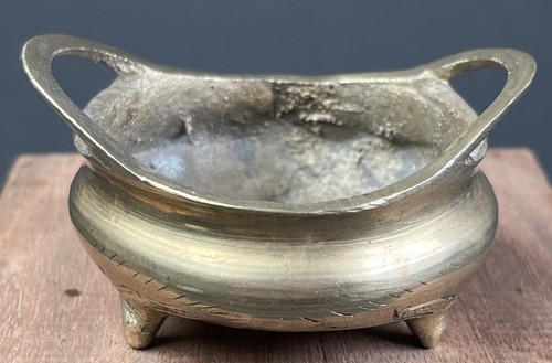 Vtg chinese brass censer - vtg,
