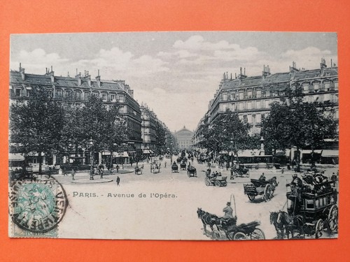 Old postcard paris - postcard, avenue