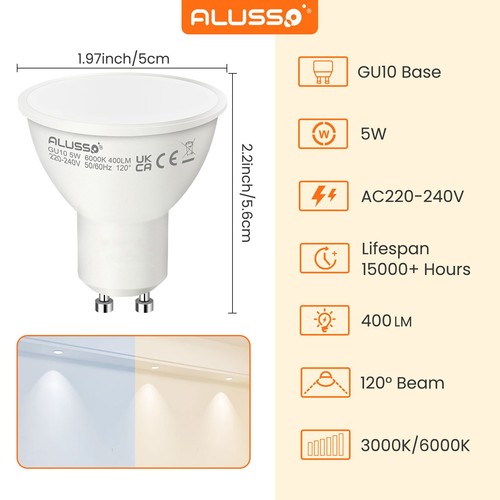 100x gu10 led bulbs - gu10,