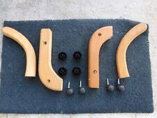 4 x Natural WOODEN replacment /FEET SOFA,,CHAIRS,SETTEE,JOB LOT