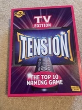 Tension TV Edition the Top 10 Naming Game by Cheatwell Ages 12+ 2 Teams New