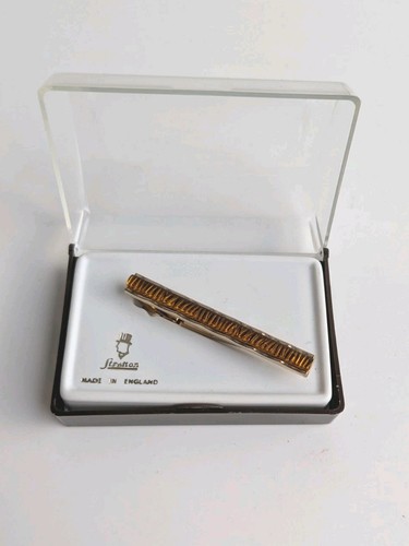 Vintage stratton tie clip gold - stratton,