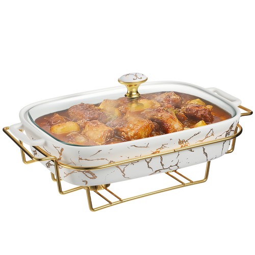 Rectangular ceramic chafing - ceramic,