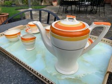 Coffee pot & cups, Myott, Son