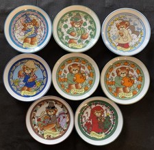 4" Collectible Plates Lot of 8