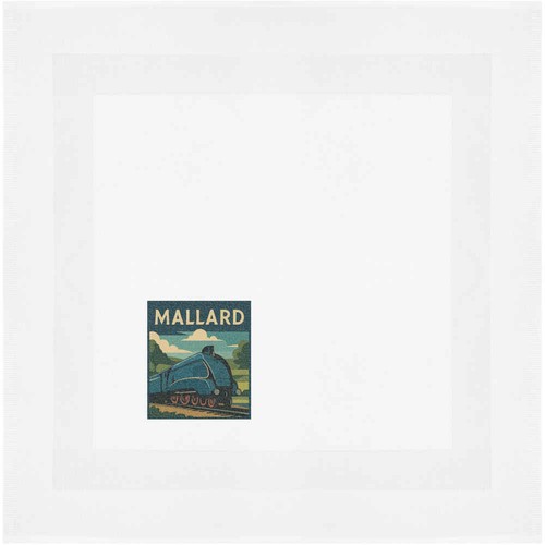 Mallard steam train napkin - 'mallard, /