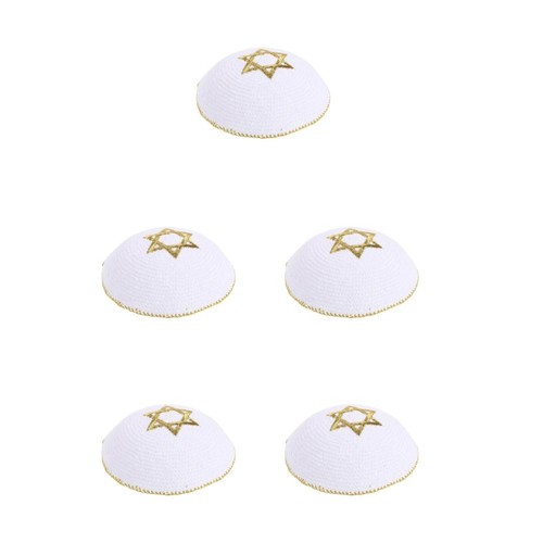5pcs traditional jewish kippah - 5pcs,