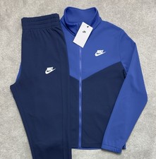 Nike Classic Poly Tracksuit Blue Kids Size XL Age 13-15 yrs New With Tag RRP£95