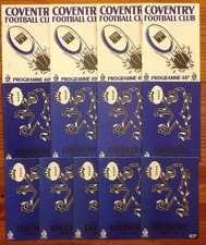 Coventry Rugby Programmes 1989