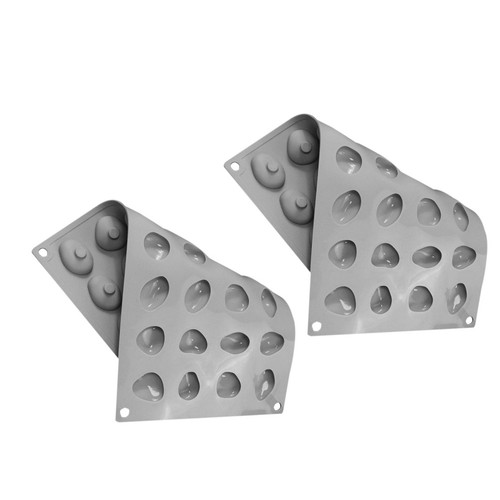 2pcs silicone chocolate - 2pcs, mold