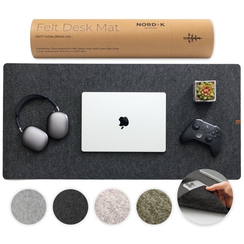 Nordik large felt desk mat - mat,