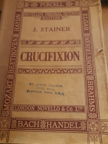 Stainer crucifixion vocal - crucifixion/vocal, and